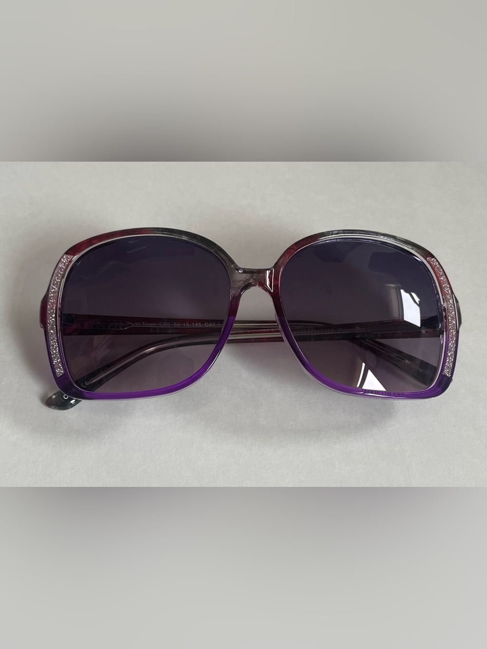 Prive Revaux Women's Gradient Purple Oversized Sunglasses